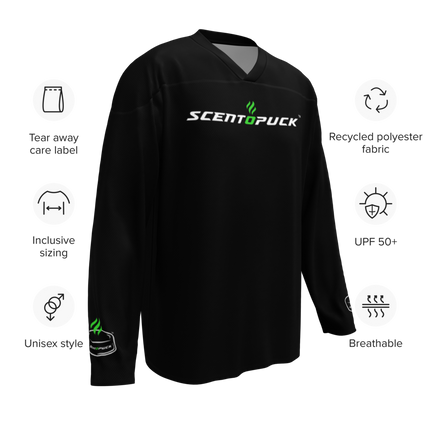 ScentOPuck Recycled hockey fan jersey - Black
