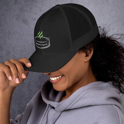 Trucker Cap - Black/Embroided