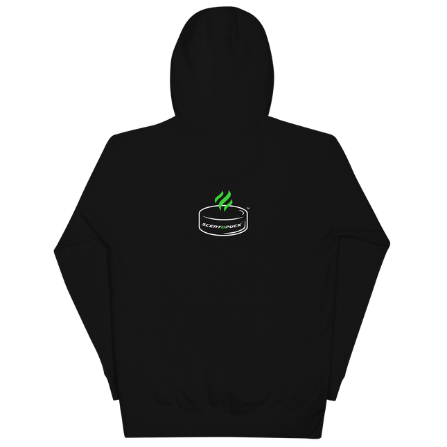 Unisex Hoodie - Black/Printed DTF with sleeve logos
