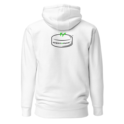Unisex Hoodie - White (Front & Back logo) DTF print