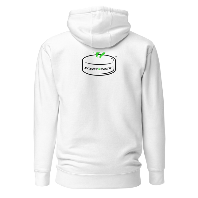 Unisex Hoodie - White (Front & Back logo) DTF print