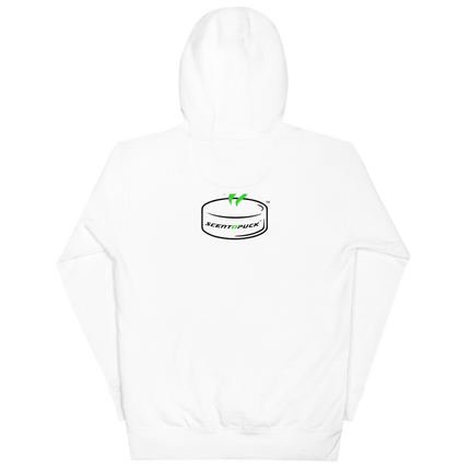 Unisex Hoodie - White (Front & Back logo) DTF print