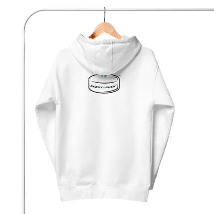 Unisex Hoodie - White (Front & Back logo) DTF print