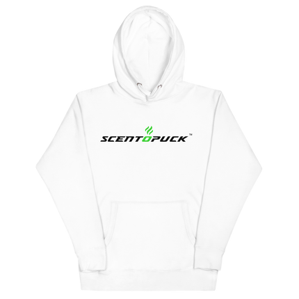 Unisex Hoodie - ScentOPuck logo (White DTF)