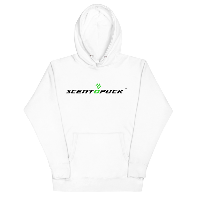 Unisex Hoodie - ScentOPuck logo (White DTF)
