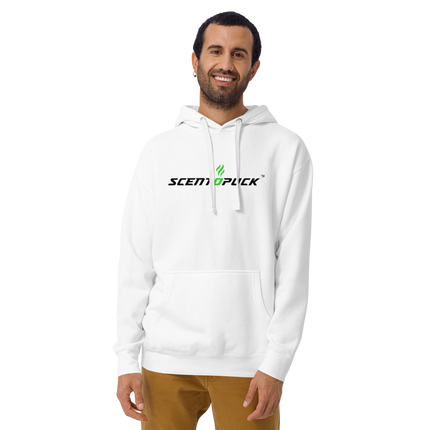 Unisex Hoodie - ScentOPuck logo (White DTF)