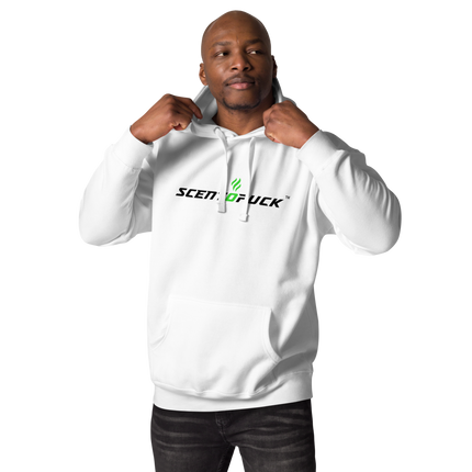 Unisex Hoodie - White (Front & Back logo) DTF print