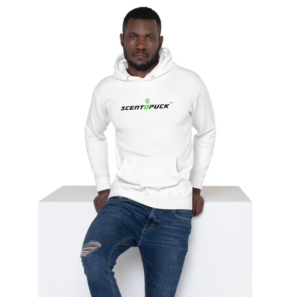 Unisex Hoodie - White (Front & Back logo) DTF print