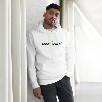 Unisex Hoodie - White (Front & Back logo) DTF print
