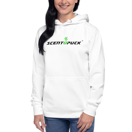 Unisex Hoodie - White (Front & Back logo) DTF print