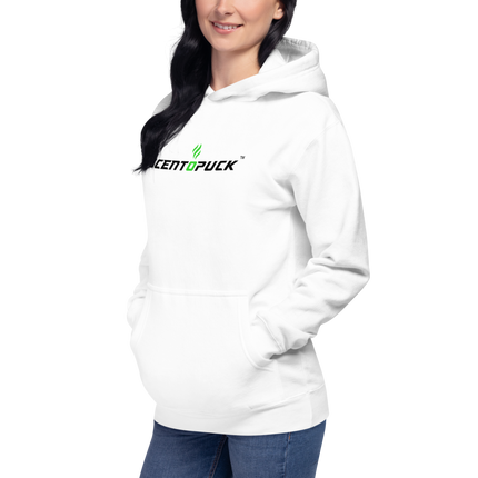 Unisex Hoodie - ScentOPuck logo (White DTF)