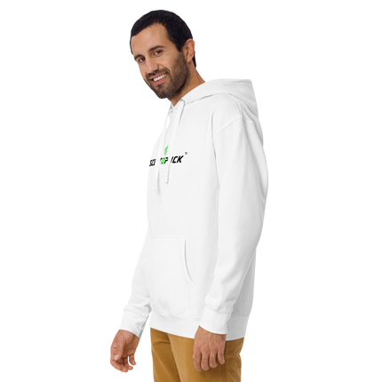 Unisex Hoodie - White (Front & Back logo) DTF print