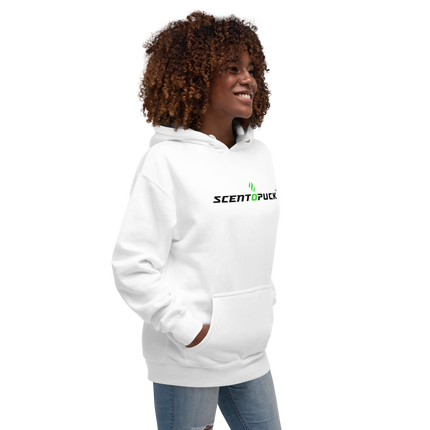 Unisex Hoodie - ScentOPuck logo (White DTF)